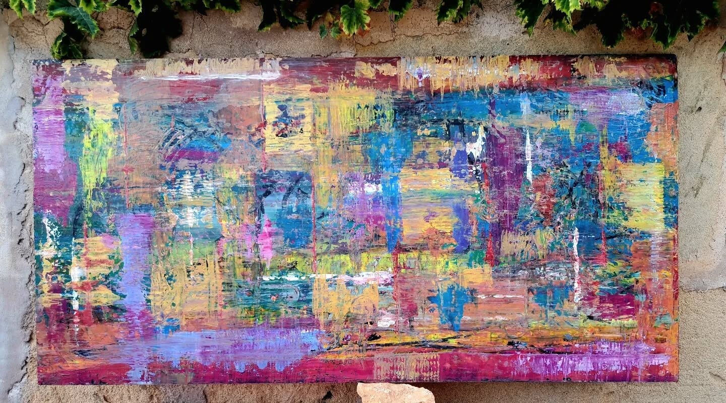 Acryl auf Holz 120 x 50 cm
