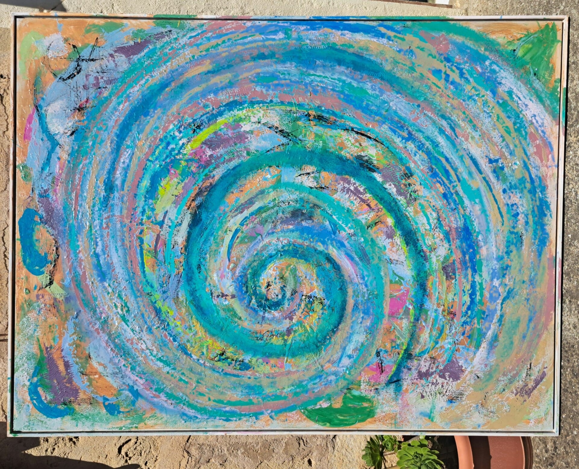 Acryl auf Holz 146 x 108 healing fest 2026 mallorca