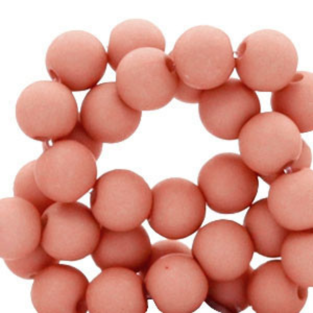 Acryl kralen 8MM matt Mauve – DIY kralen voor kinderkettingen & armbandjes