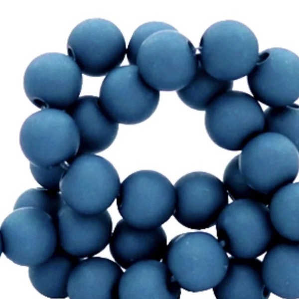 Acryl kralen 8MM matt Skydiver Blue – DIY kralen voor kinderkettingen & armbandjes