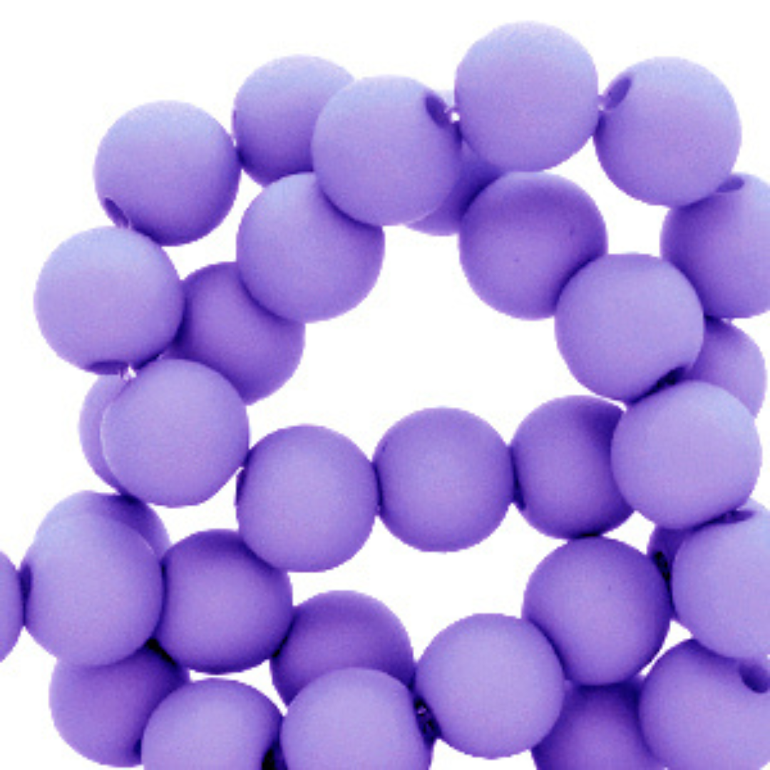 Acryl kralen 8MM matt Ultra Violet Purple – DIY kralen voor kinderkettingen & armbandjes