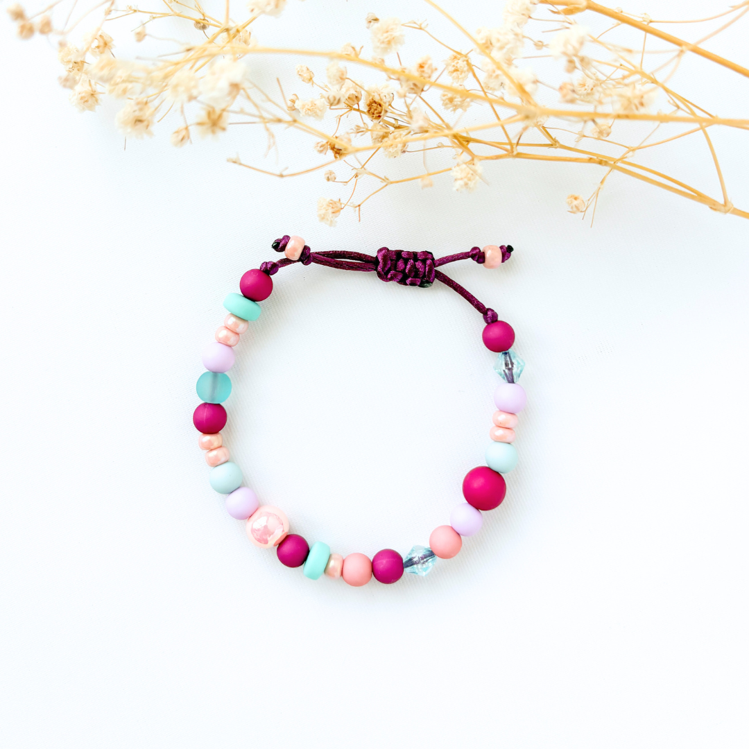 Kinderarmband 'Chic Burgundy'