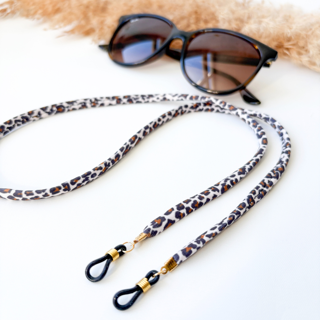 Brillenkoord Dames panterprint – Ibiza elastiek