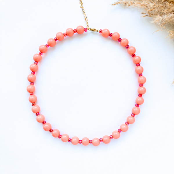 Bubblegum ketting met Miyuki kralen voor dames