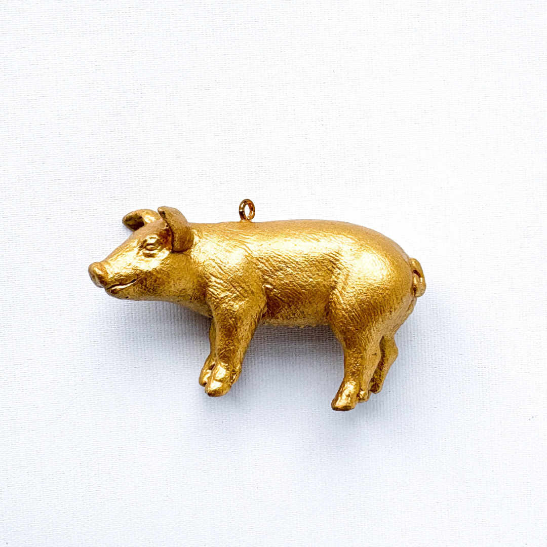 Varken bedel goud - Dierenbedel voor kinderketting