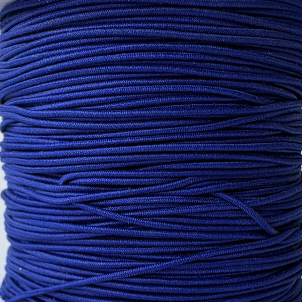 Gekleurd elastisch draad Kobalt Blauw - 0,8mm