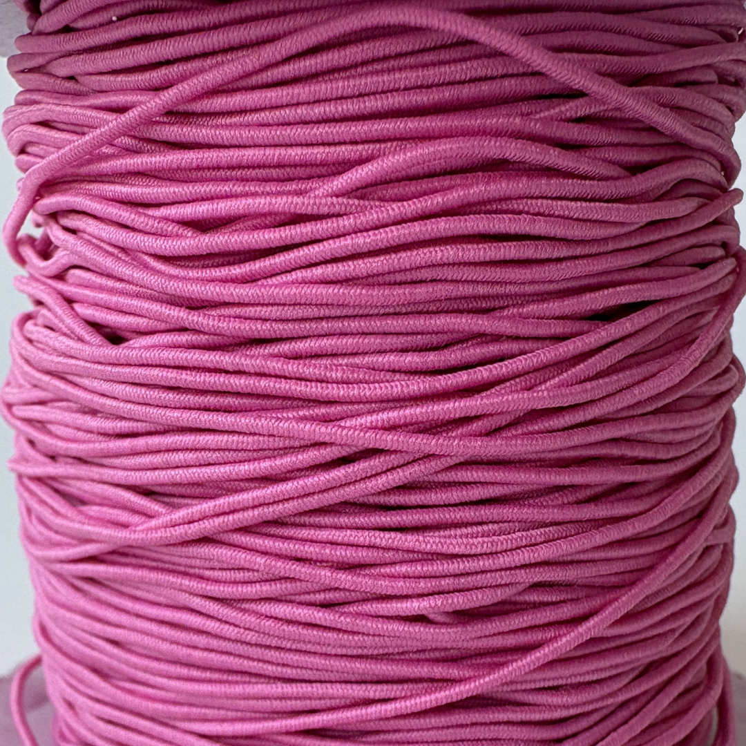 Gekleurd elastisch draad Roze - 0,8mm