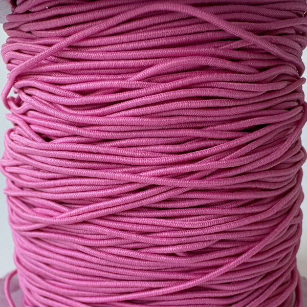 Gekleurd elastisch draad Roze - 0,8mm