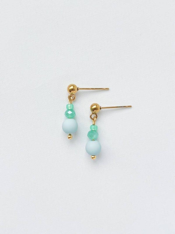 Oorbellen Kind | Aqua  - turquoise