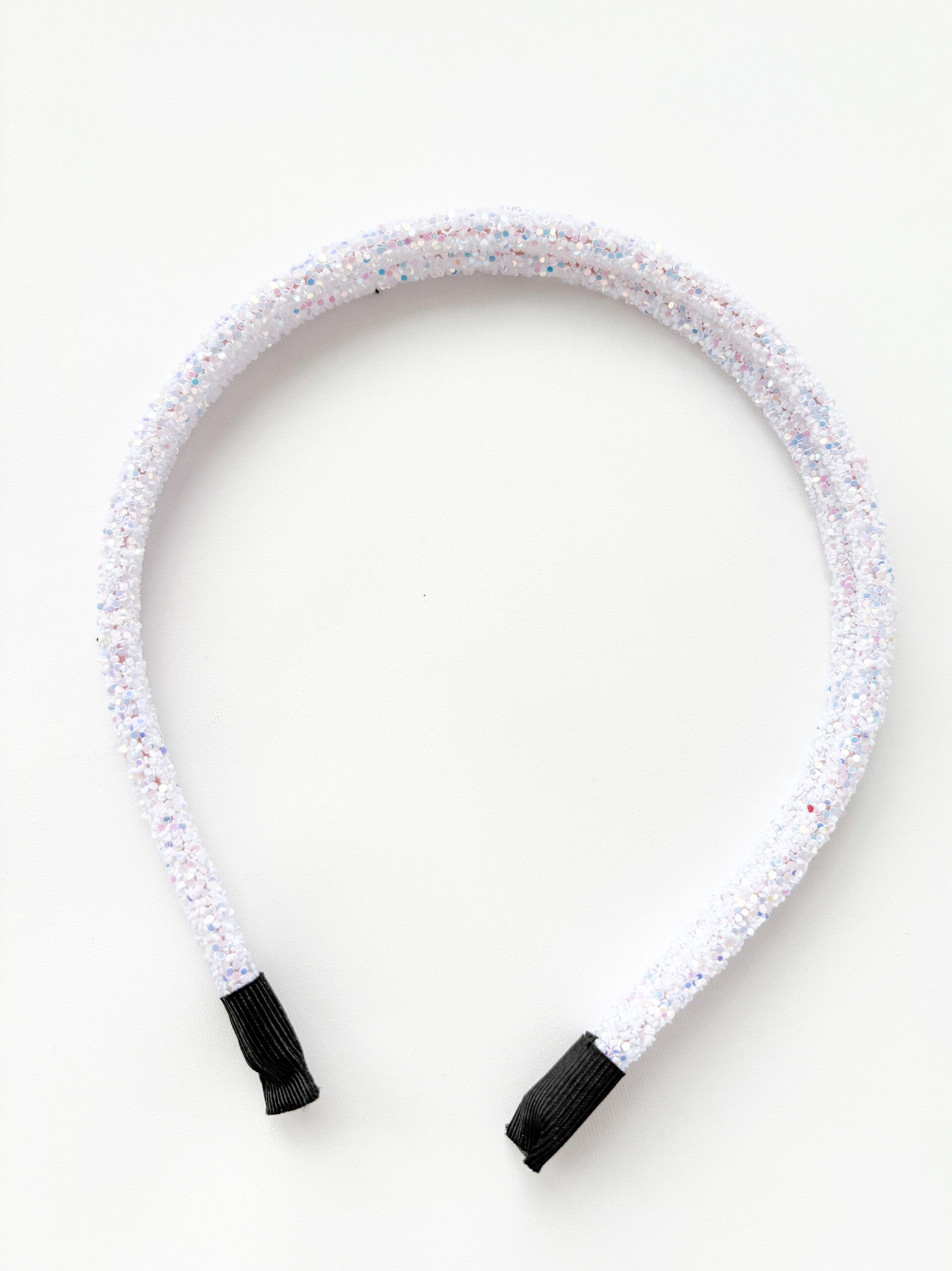 Dubbele glitter haarband - wit