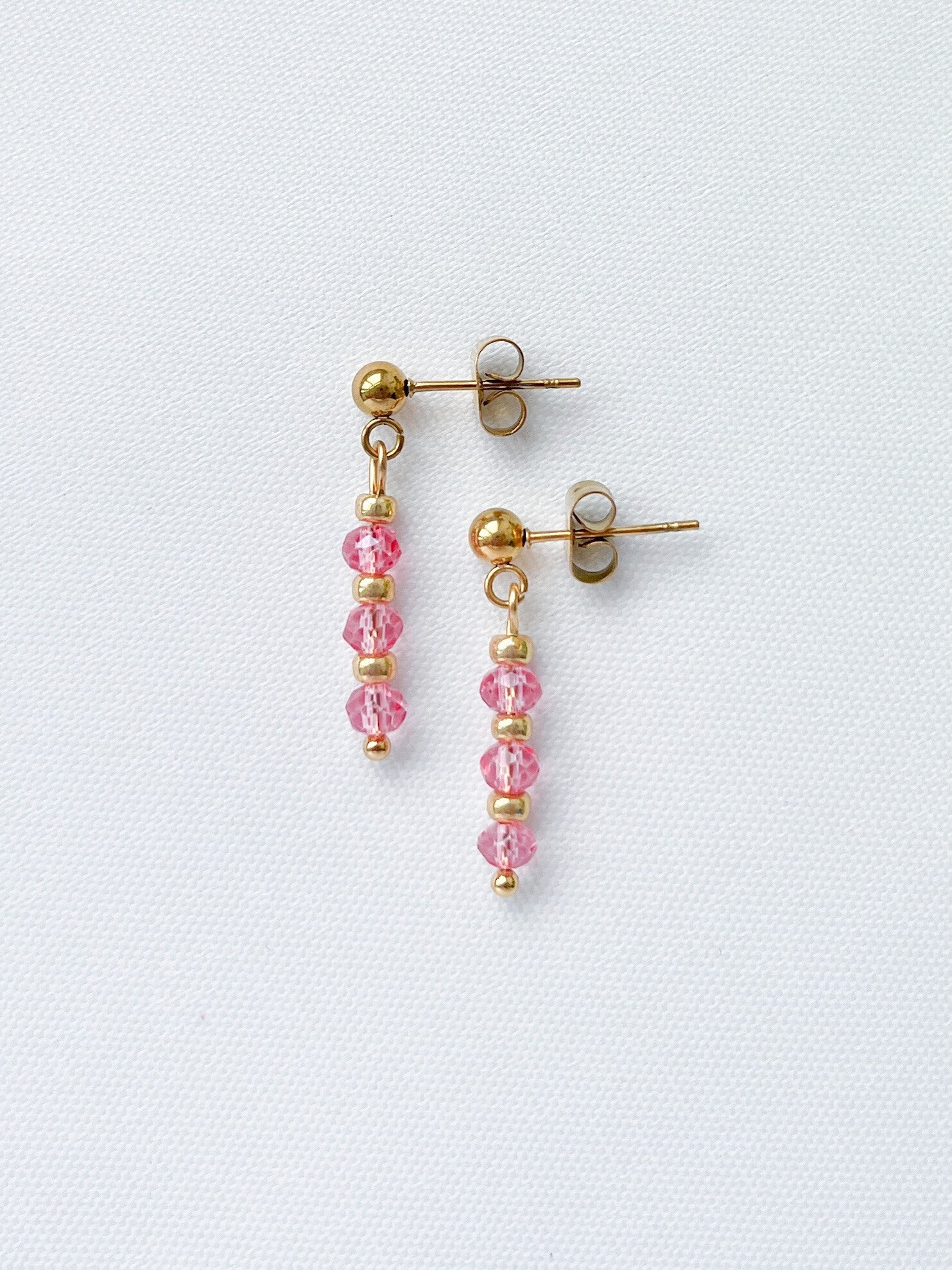 Oorbellen dames | Pink - roze goud