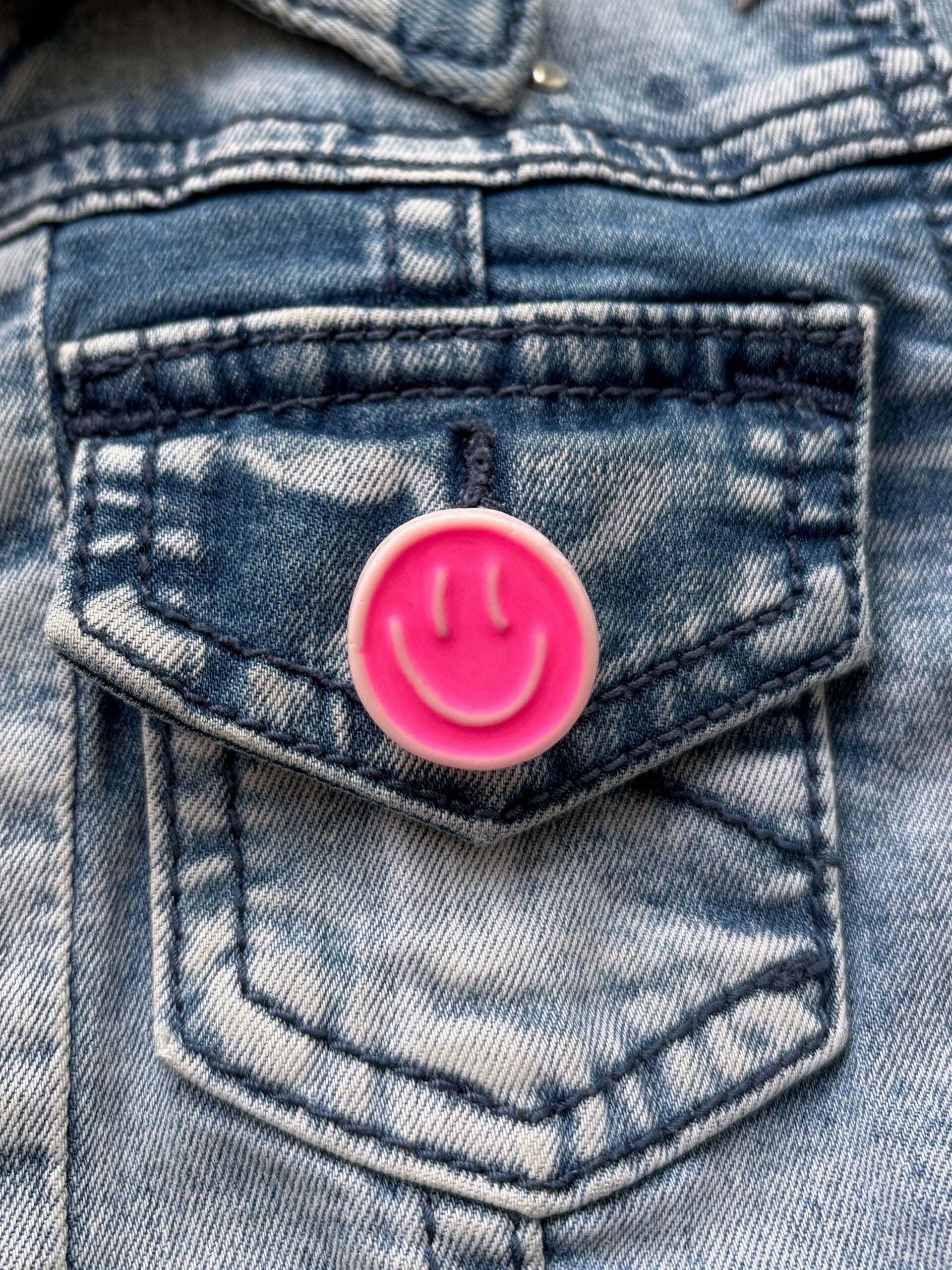 Pin - Smiley Pin in 3 kleuren voor kinderen & dames