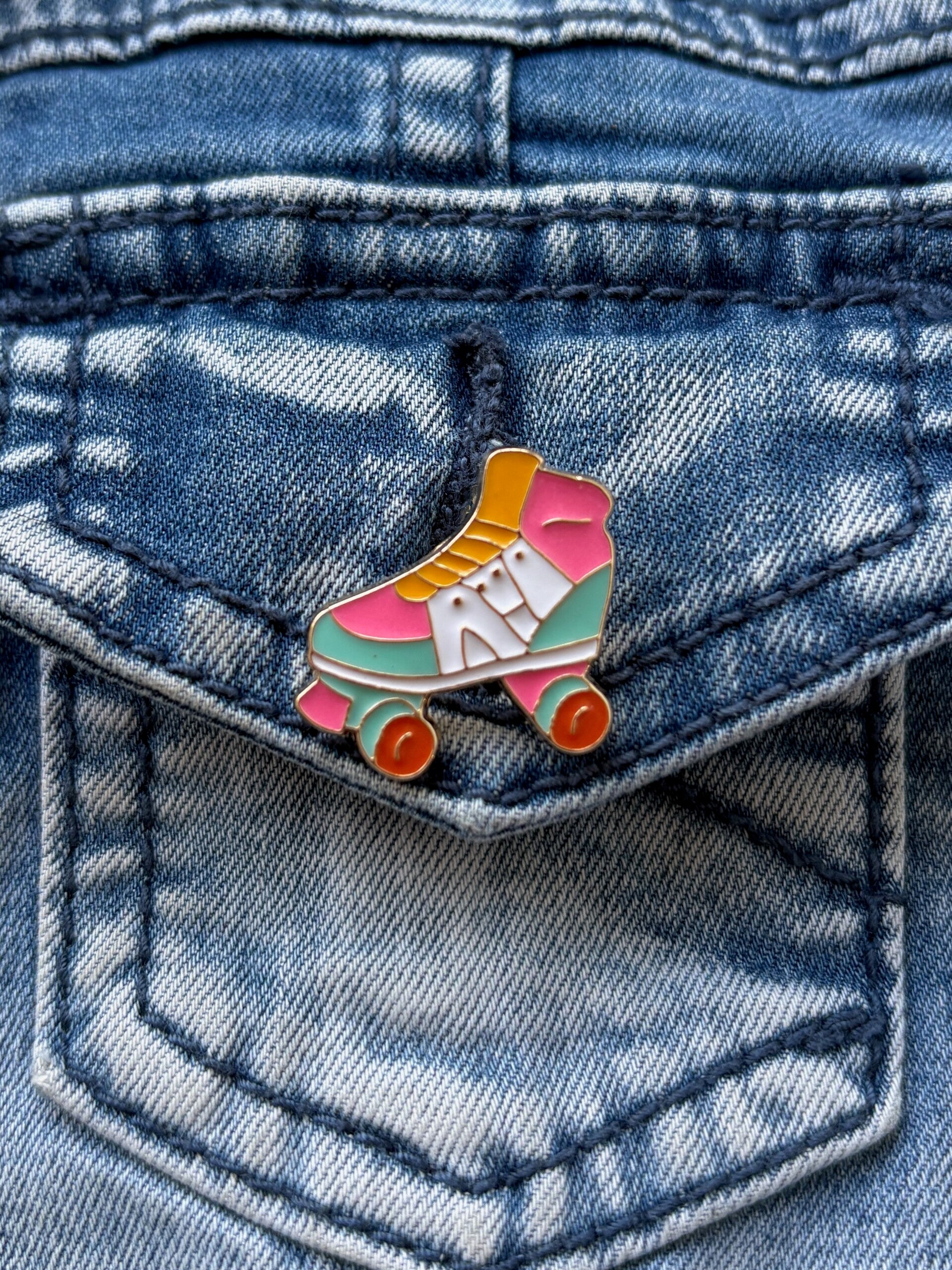 Pin - Kleurrijke Rolschaats Pin voor kinderen & dames