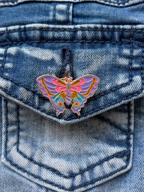 Pin - Kleurrijke Vlinder Pin voor kinderen & dames