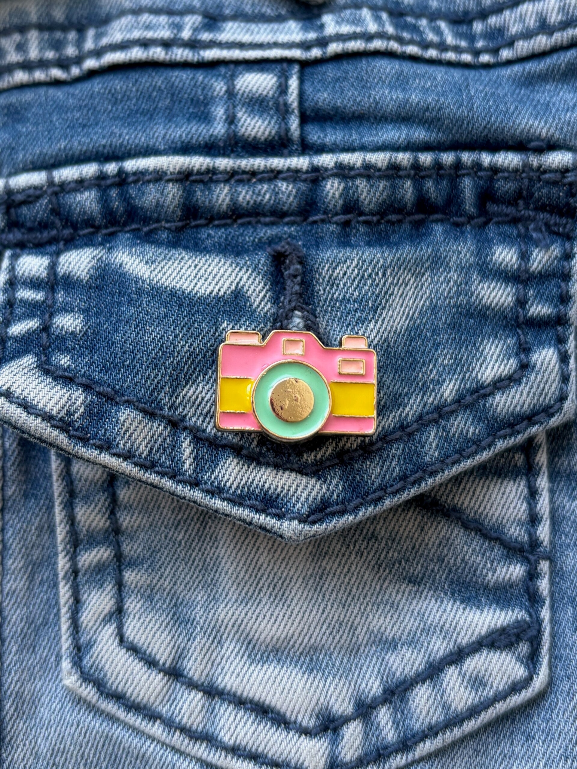 Pin - Kleurrijke Fotocamera Pin voor kinderen & dames