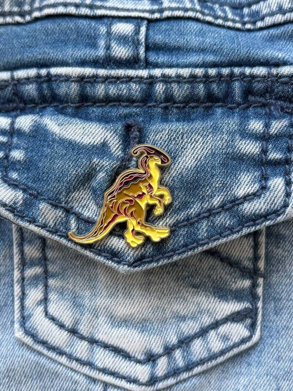 Pin - Dinosaurus Parasaurolopus  Pin voor kinderen