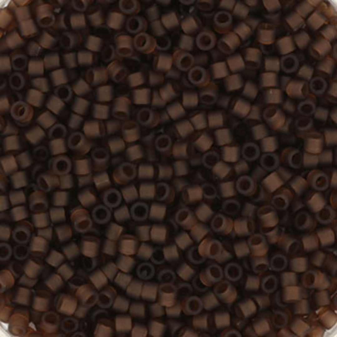 Miyuki Delica's kralen 11/0 (2mm) Transparant matte root beer – DIY kralen voor kinderkettingen & armbandjes