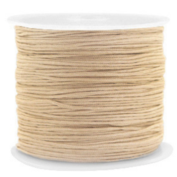 Macramé draad Champagne - 0,8mm