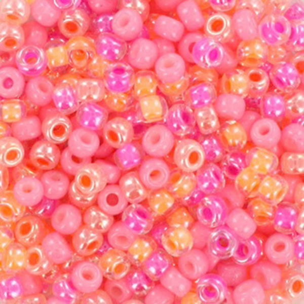 Miyuki Rocailles kralen 8/0 3mm Bubblegum mix  – DIY kralen voor kinderkettingen & armbandjes