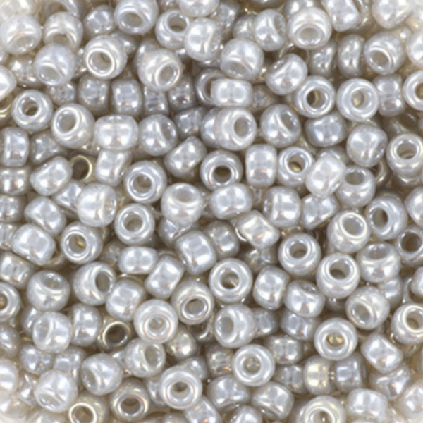 Miyuki Rocailles kralen 8/0 3mm Ceylon silver gray – DIY kralen voor kinderkettingen & armbandjes