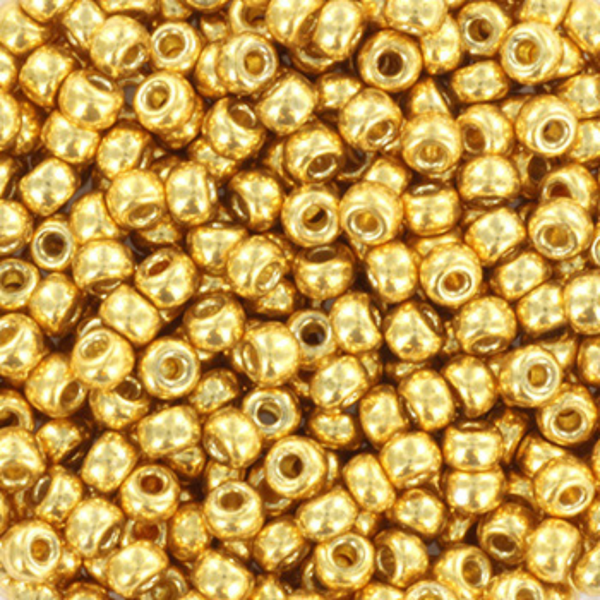 Miyuki Rocailles kralen 8/0 3mm Duracoat galvanized gold – DIY kralen voor kinderkettingen & armbandjes