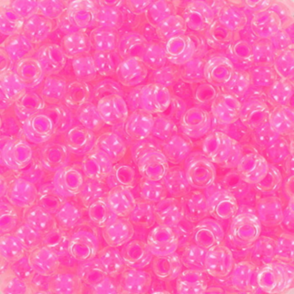 Miyuki Rocailles kralen 8/0 3mm Luminous pink – DIY kralen voor kinderkettingen & armbandjes