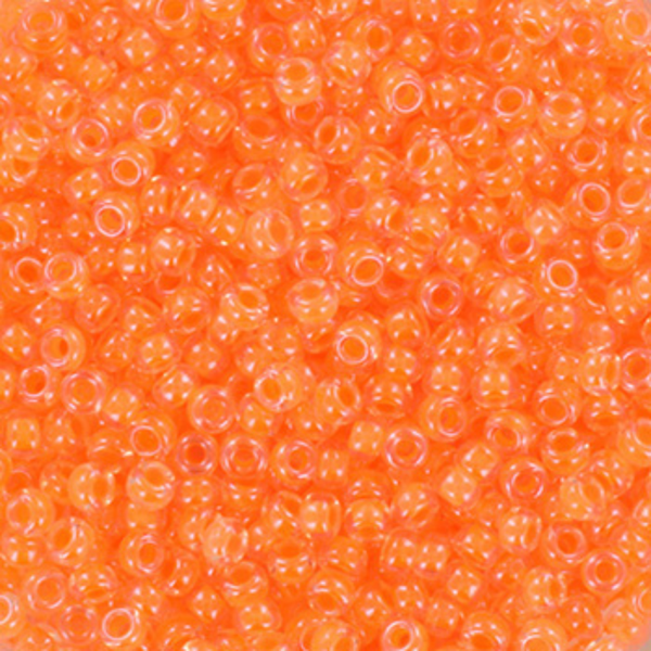 Miyuki Rocailles kralen 8/0 3mm Luminous soft orange – DIY kralen voor kinderkettingen & armbandjes