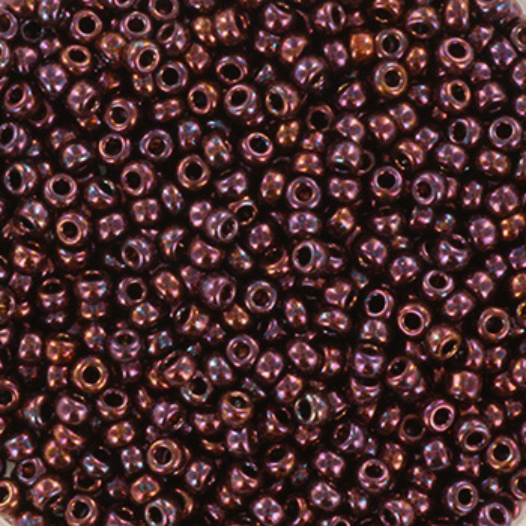 Miyuki Rocailles kralen 11/0 (2mm) Metallic dark raspberry – DIY kralen voor kinderkettingen & armbandjes