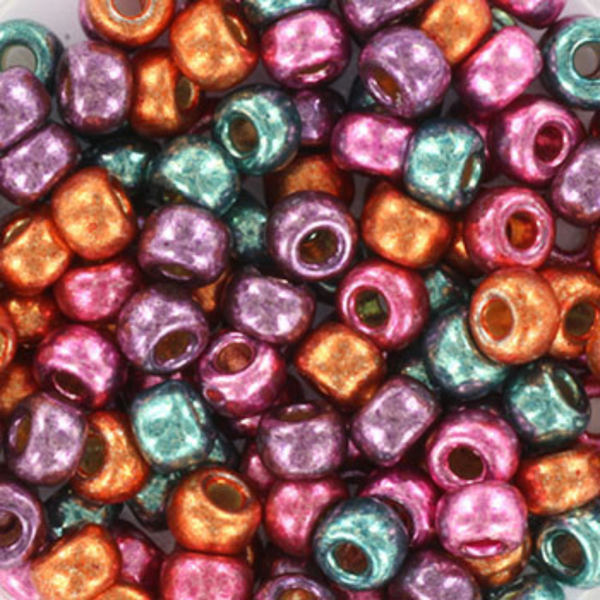 Miyuki Rocailles kralen 6/0 (4mm) Metallic rainbow mix – DIY kralen voor kinderkettingen & armbandjes