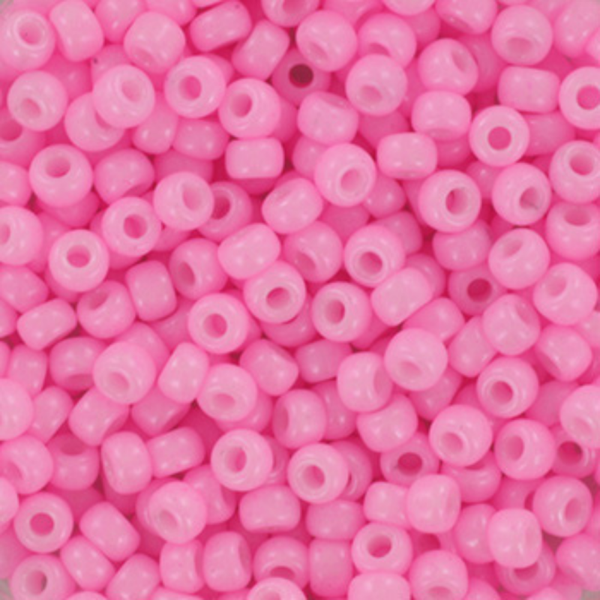Miyuki Rocailles kralen 8/0 3mm Opaque dyed cotton candy pink – DIY kralen voor kinderkettingen & armbandjes