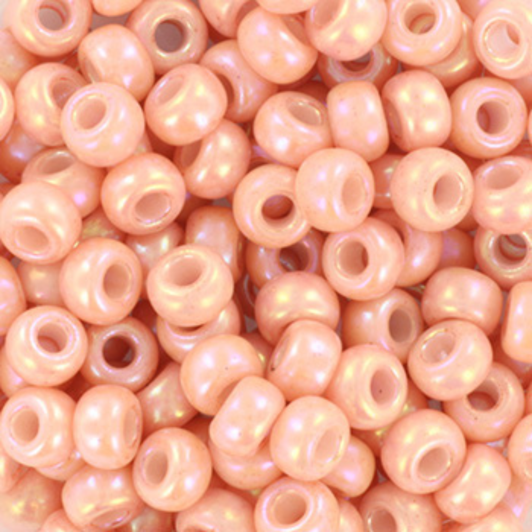 Miyuki Rocailles kralen 6/0 (4mm) Opaque luster tea rose – DIY kralen voor kinderkettingen & armbandjes