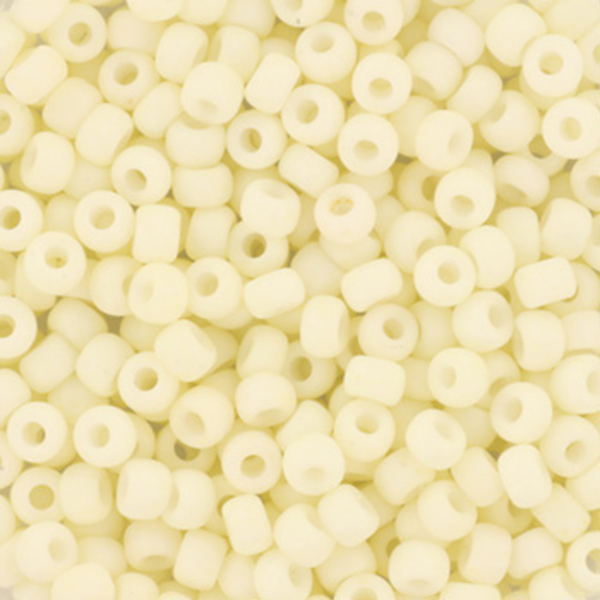Miyuki Rocailles kralen 8/0 3mm Opaque matte cream – DIY kralen voor kinderkettingen & armbandjes