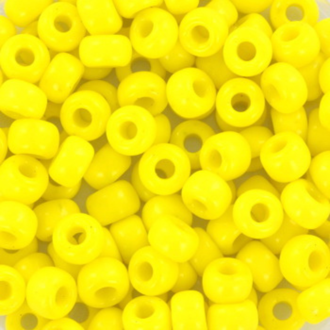 Miyuki Rocailles kralen 6/0 (4mm) Opaque yellow – DIY kralen voor kinderkettingen & armbandjes
