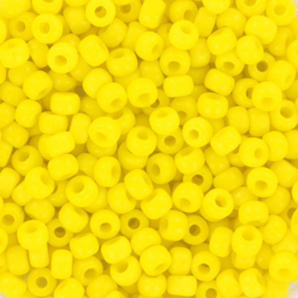 Miyuki Rocailles kralen 8/0 3mm Opaque yellow – DIY kralen voor kinderkettingen & armbandjes