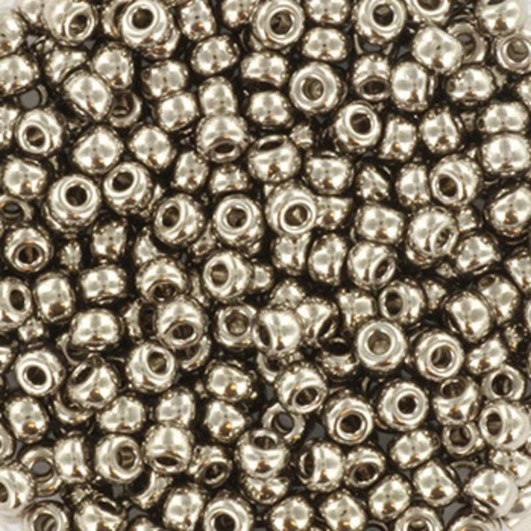 Miyuki Rocailles kralen 8/0 (3mm) Plated nickel – DIY kralen voor kinderkettingen & armbandjes