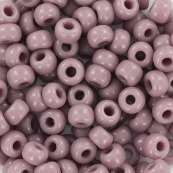 Miyuki Rocailles kralen 6/0 (4mm) Opaque mauve – DIY kralen voor kinderkettingen & armbandjes