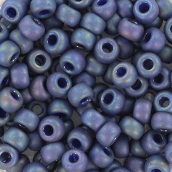Miyuki Rocailles kralen 6/0 (4mm) Opaque glazed frosted rainbow bayberry – DIY kralen voor kinderkettingen & armbandjes