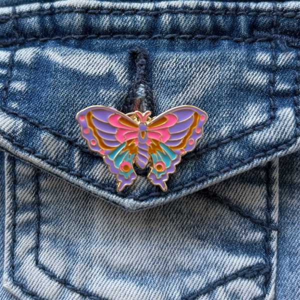 Pin - Kleurrijke Vlinder Pin voor kinderen & dames
