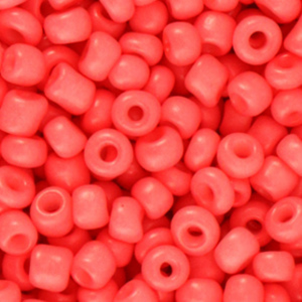 Rocailles kralen 6/0 4mm Coral Red – DIY kralen voor kinderkettingen & armbandjes