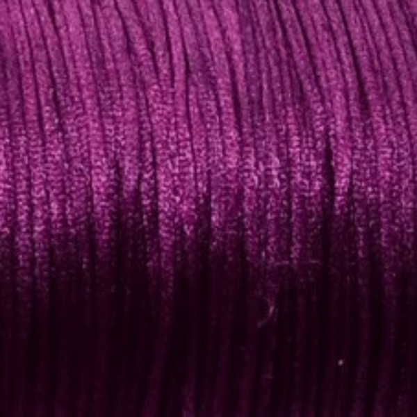 Satijnkoord Aubergine - 1mm