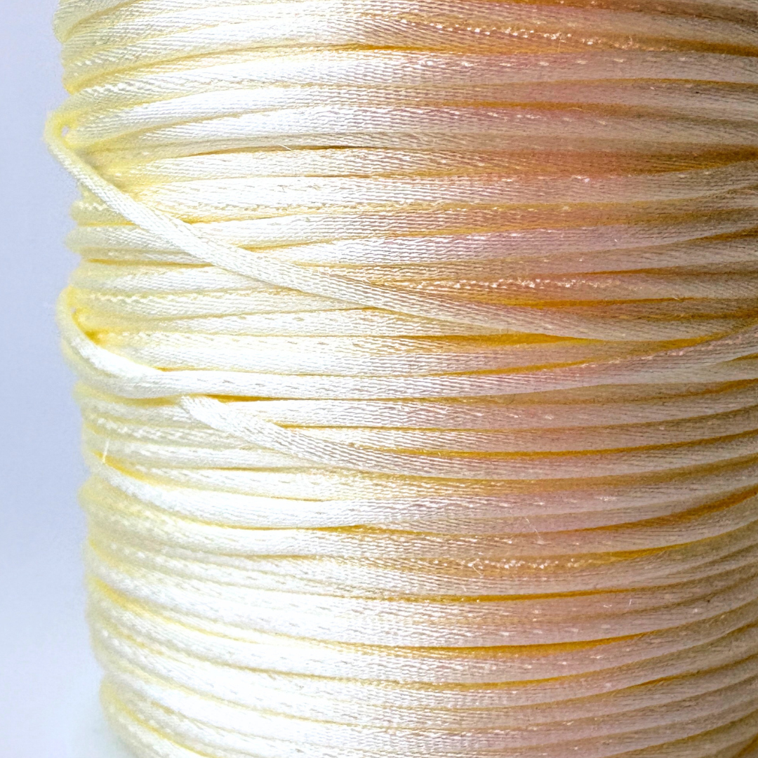 Satijnkoord Cream - 1mm