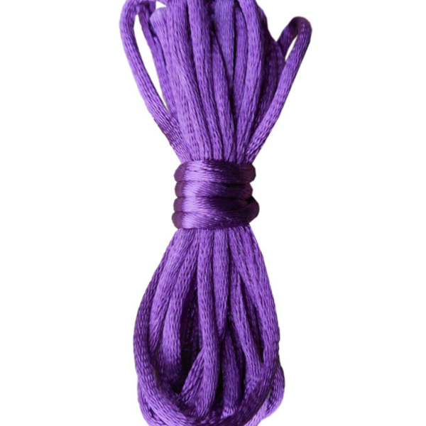 Satijnkoord Paars - 2mm
