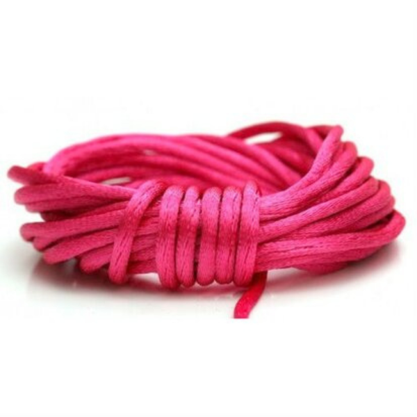 Satijnkoord Roze - 2mm