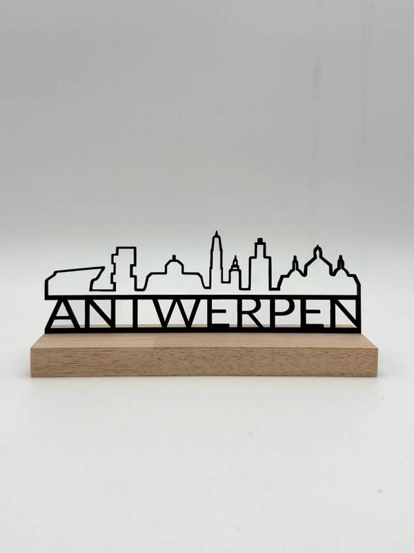 Skyline Antwerpen Op Staander