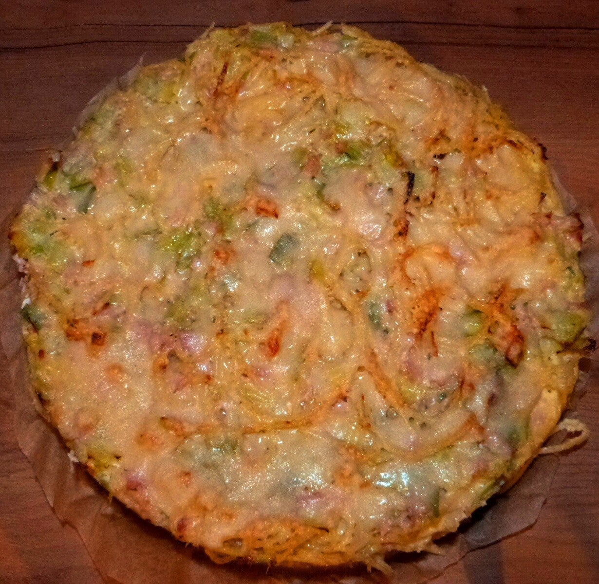 Spaghetti-Torte die herzhafte Torte
