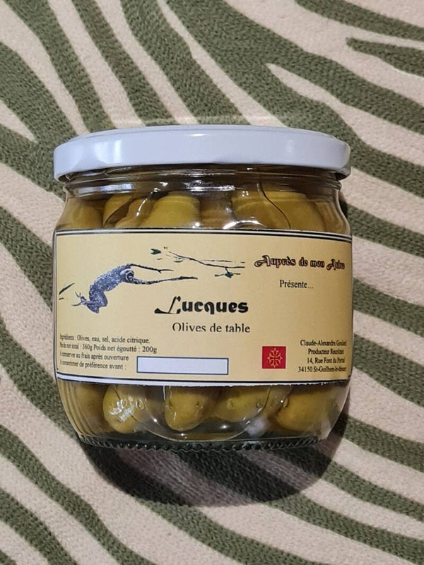 Lucques olives de table
