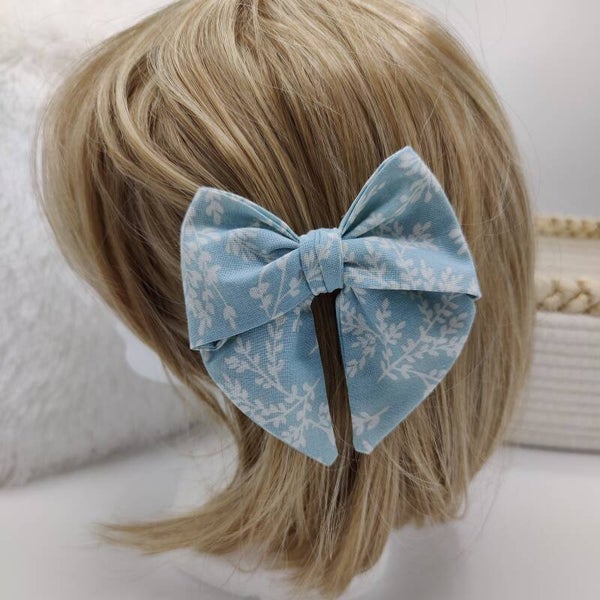 Moyenne pince en tissu - turquoise