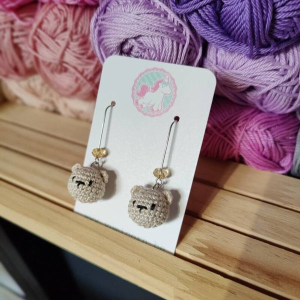 Boucles d'oreilles ours