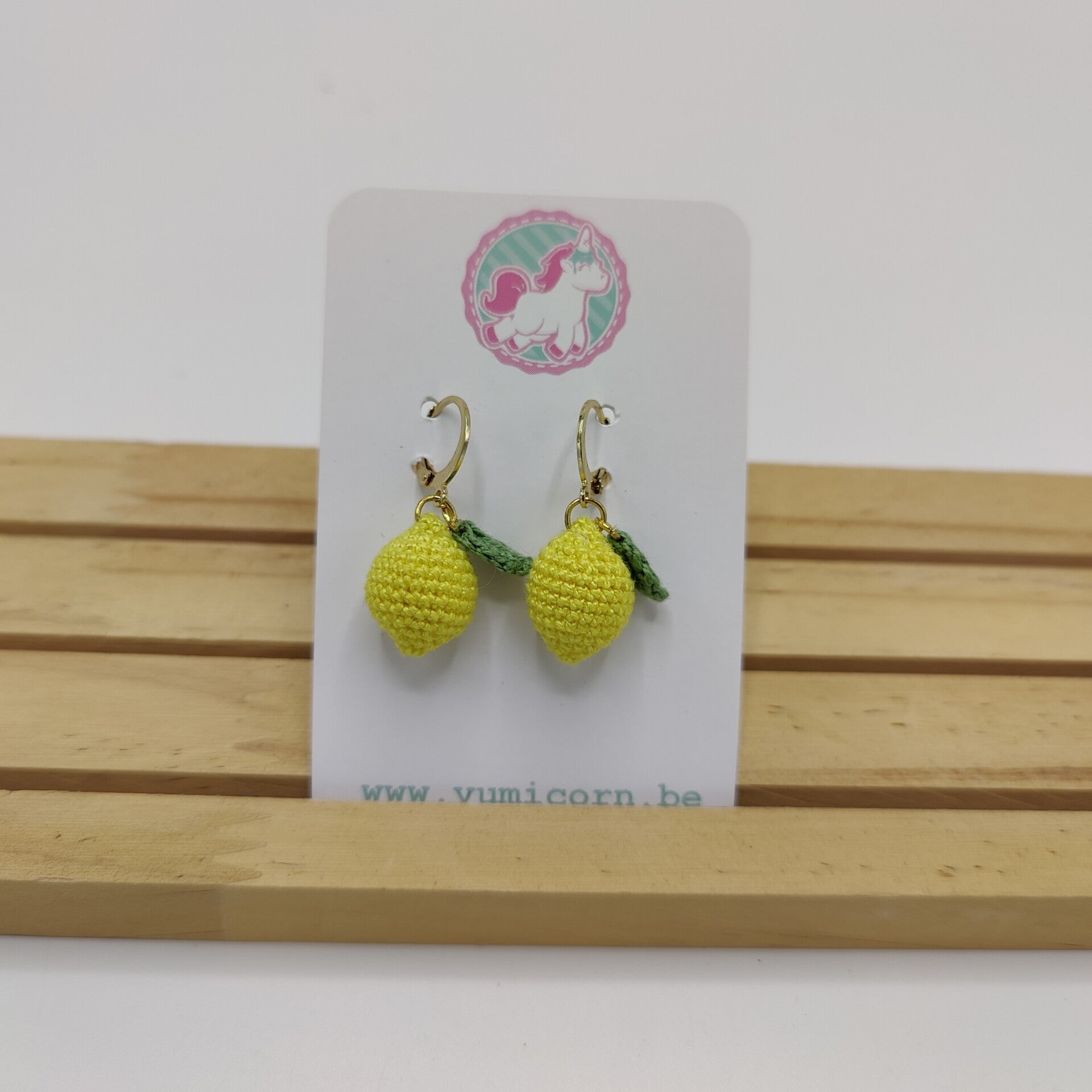 Boucles d'oreilles citron