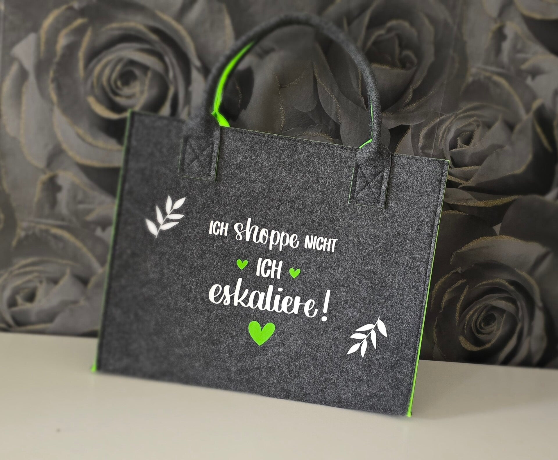 Tasche "ich Shoppe nicht ich eskaliere !"